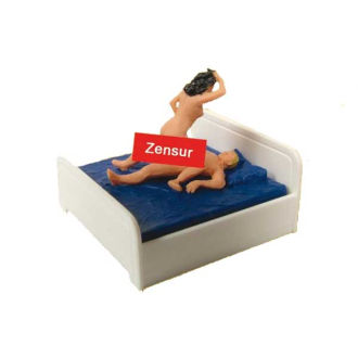 Viessmann H0 1504 Liebespaar im Bett bewegt (alt 5004)