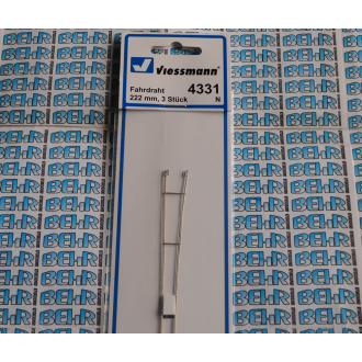 Viessmann N 4331 Oberleitung Fahrdraht 222,0 mm