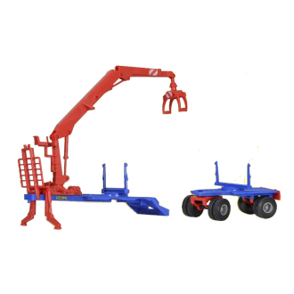 Kibri H0 12251 DOLL Langholzaufbau mit Nachläufer