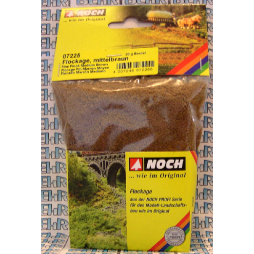 Noch 07225 Flockage mittelbraun