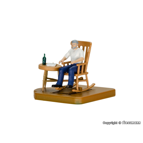 Viessmann H0 1560 Mann im Schaukelstuhl, bewegt