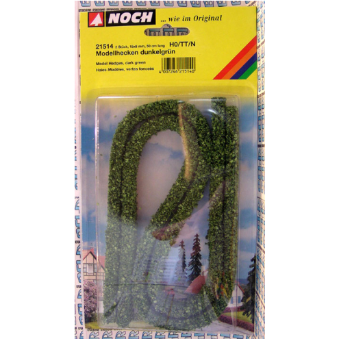 Noch H0 TT N 21514 Modellhecken dunkelgrün