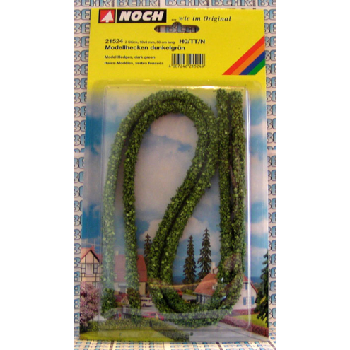 Noch H0 TT N 21524 Modellhecken dunkelgrün