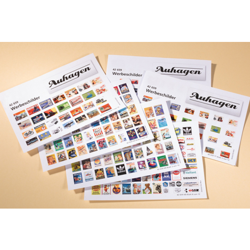 Auhagen H0 / TT / N 42659 Werbeschilder