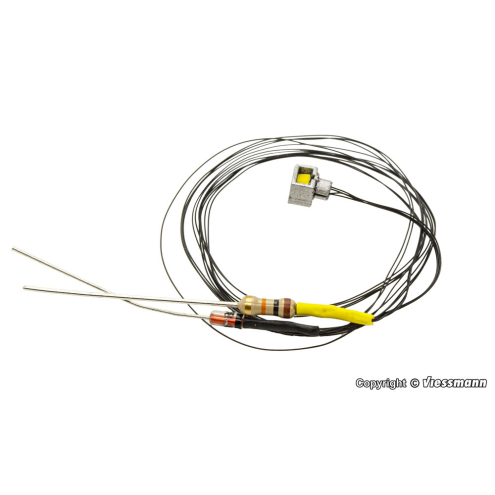 Viessmann H0 6026 H0 Wandleuchte modern, 2 LEDs warmweiß