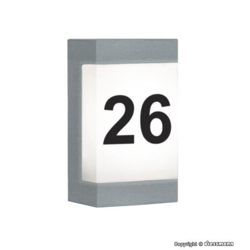 Viessmann H0 6165 Hausnummer mit LED-Beleuchtung