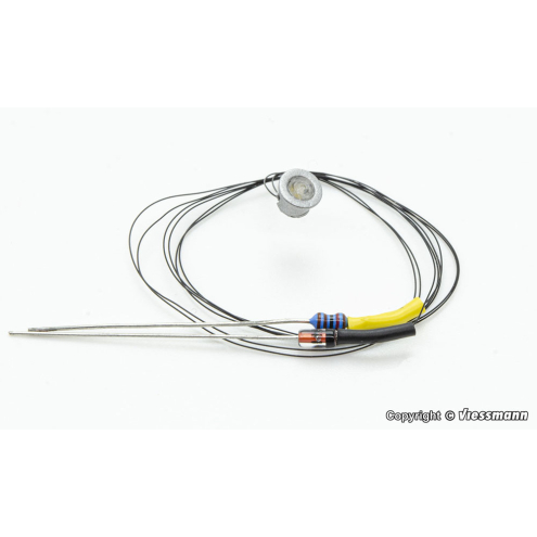 Viessmann H0 6340 Einbaustrahler modern, LED warmweiß, 3 Stück