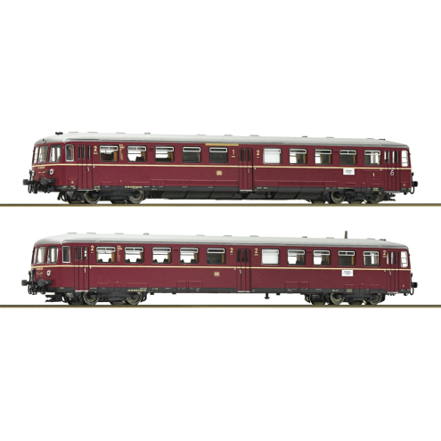 Fleischmann N 740103 Akkutriebwagen ETA 150 mit Steuerwagen, DB Ep. III