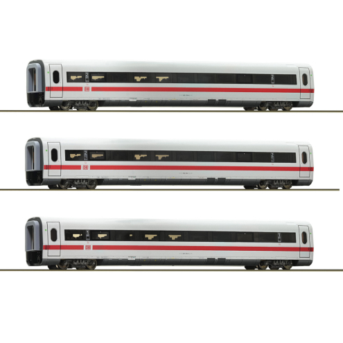 Roco - DC H0 74031 3-tlg. Set 4: Zwischenwagen ICE 1, DB AG
