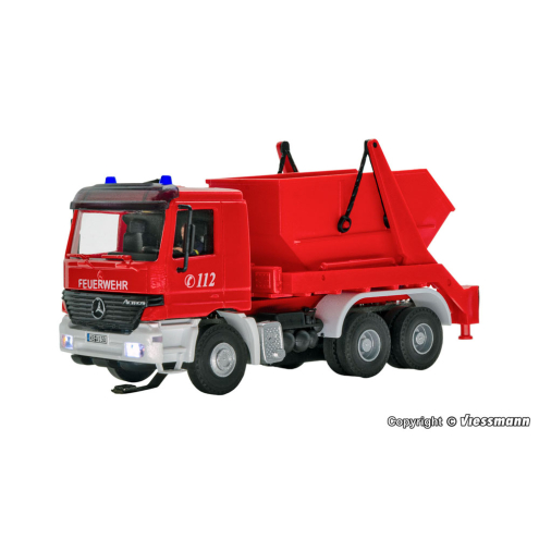 Viessmann H0 8053 CarMotion Feuerwehr MB ACTROS 3-achs Absetzkipper m. Rundumleuchten