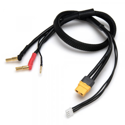 Cool Power Ladekabel 4/5 mm 1 / 2S LiPo auf XT60 Stecker 12 AWG 500 mm