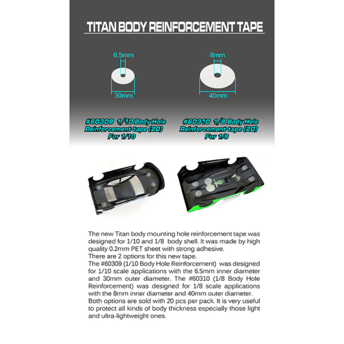 BLITZ 60310 1/8 Verstärkungsringe Karosseriebohrung 1/8 (20)