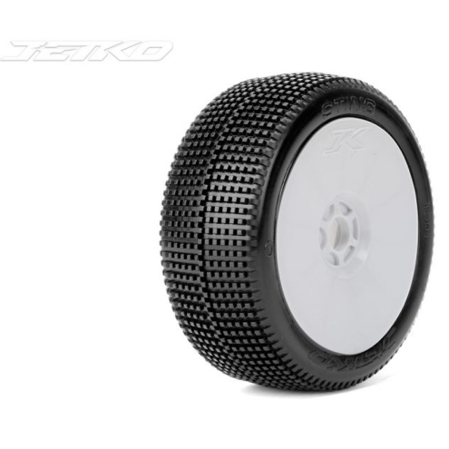 Jetko JK1001SSRW Sting Super Soft Buggy Reifen fertig verklebt 1:8 (2)