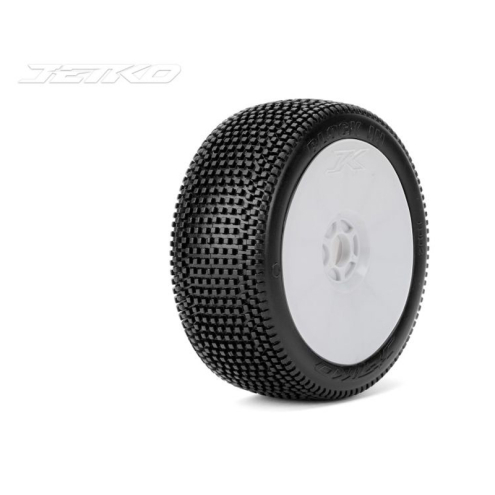 Jetko JK1002SRW Block-In Soft Buggy Reifen fertig verklebt 1:8 (2)