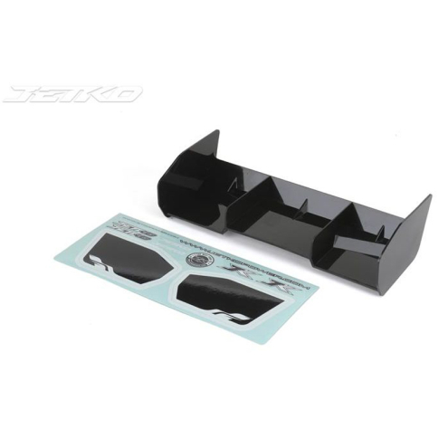 Jetko 7001BK 1:8 Off Road Heckspoiler Nylon - Schwarz mit Stickern