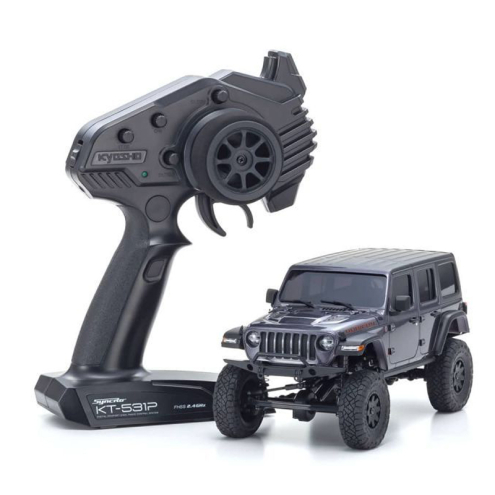Kyosho 32521GM Mini-Z 4X4 MX-01 Jeep Wrangler Rubicon Granite Metallic (KT531P)