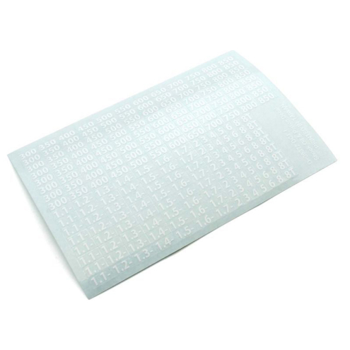 Kyosho 36372W Viscositaets Aufkleber f. Stossdaempfer (Weiss)