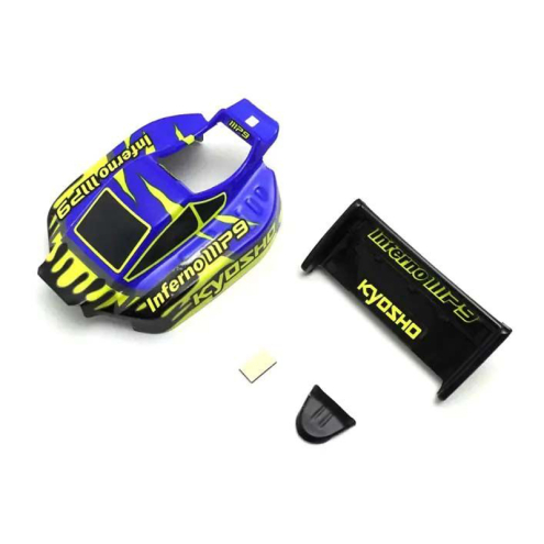 Kyosho MBB03BLY Mini-Z Karosserie MB010 Buggy Inferno MP9 TKI3 (Blau-Gelb)
