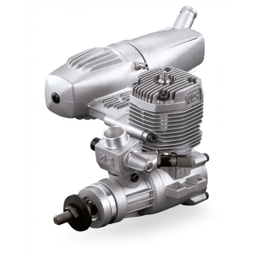O.S. MAX OS15490 46AXII 7.45cc Motor mit Schalldämpfer Flugzeug