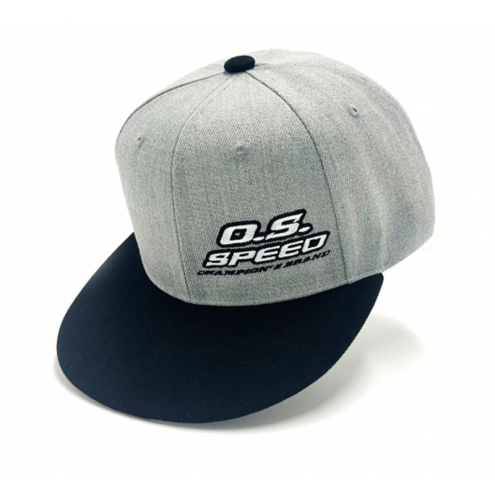 O.S. SPEED OS79883490 Cap Snapback Flat-Bill Grau/Schwarz
