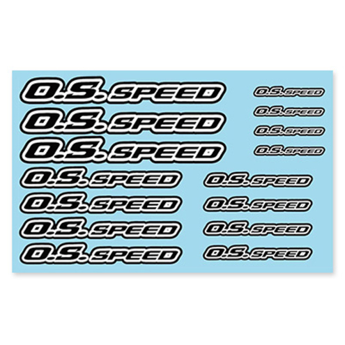 O.S. SPEED OS79884297 Aufkleber bogen PRO schwarz Decal