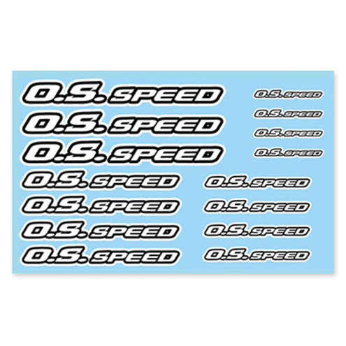 O.S. SPEED OS79884298 Aufkleber bogen PRO weiss Decal