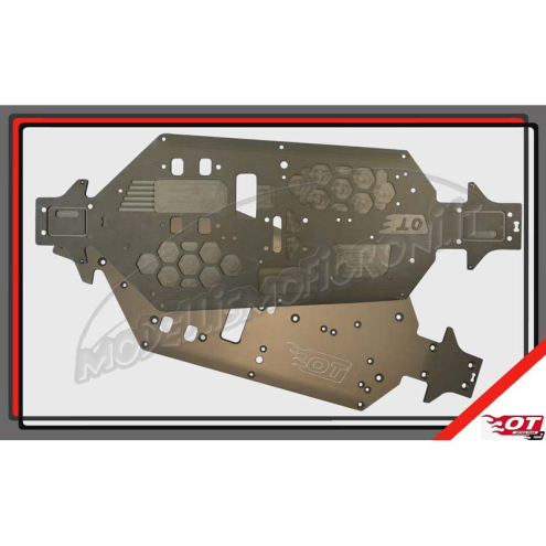 Fioroni OT-UR900 Chassisplatte 3mm Hard Coat MP9