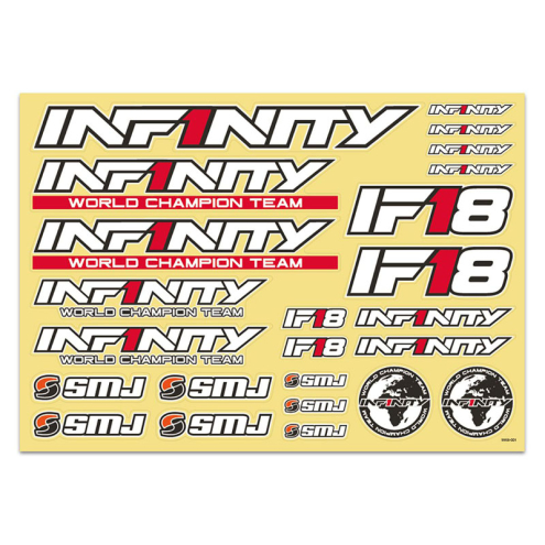 INFINITY R8035 IF18 Aufkleber Bogen Weiß
