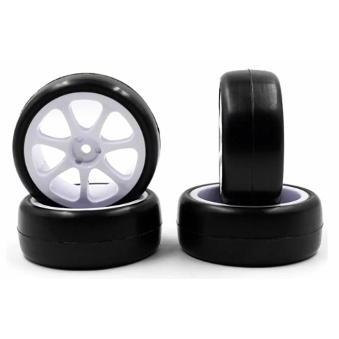 RUSH RU0633 1:10 Tourenwagen 28R CP Indoor Teppich Reifen Komplettrad verklebt (4)