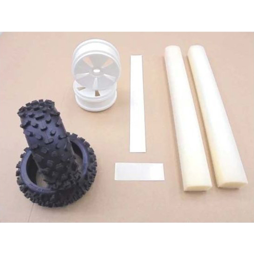 AMR W5646H-W Kyosho Vintage Off Road Reifen Felgen Set Inferno 7.5 777 Turbo Mp5 Mp6 Burns