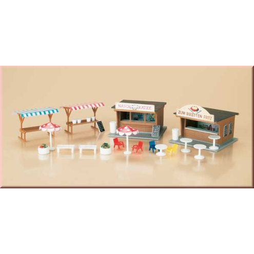 Auhagen H0 11352 Imbiss- und Marktstände