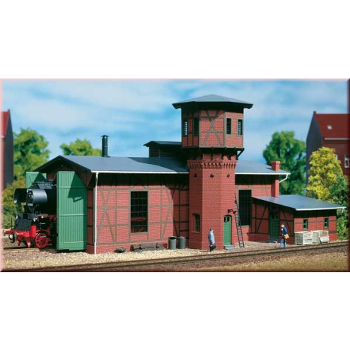 Auhagen H0 11400 Lokschuppen mit Wasserturm