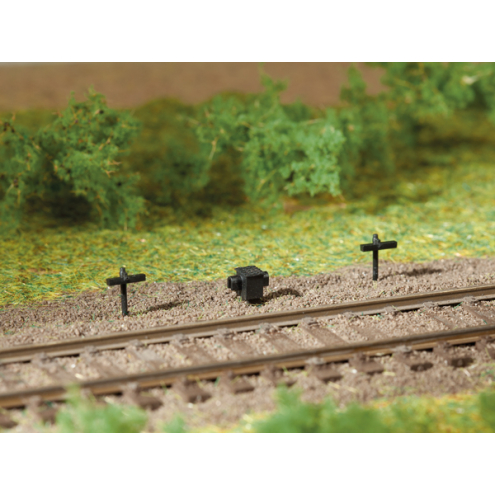 Auhagen H0 41619 Seilzughalter, Druckrollenkästen