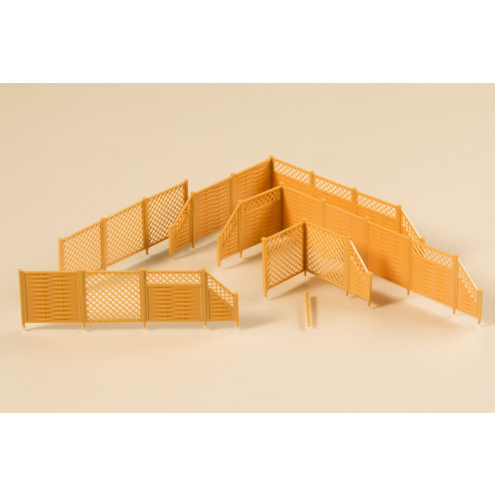 Auhagen H0 41648 Sichtschutzzaun mit Säulen