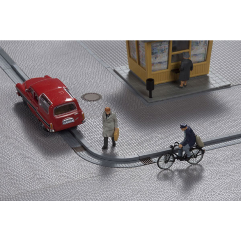 Auhagen H0 / TT 42656 Bordsteinkanten, Rinnsteine