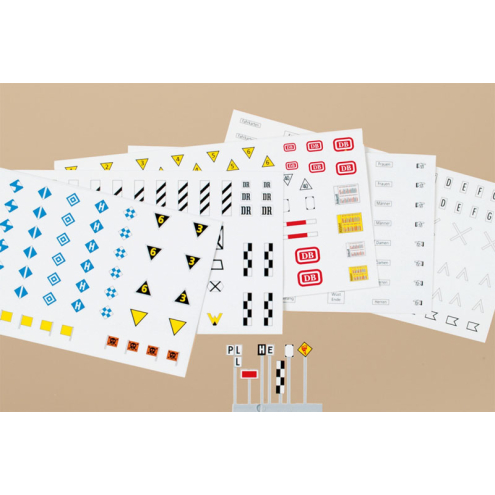 Auhagen N 44647 Eisenbahn-Signaltafeln und -Schilder