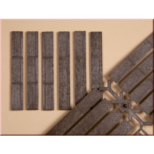 Auhagen H0 / TT 48655 24 Laufbohlen, 12 Abdeckungen