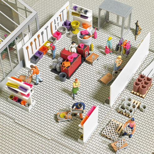 Busch H0 1128 Gartencenter Einrichtung