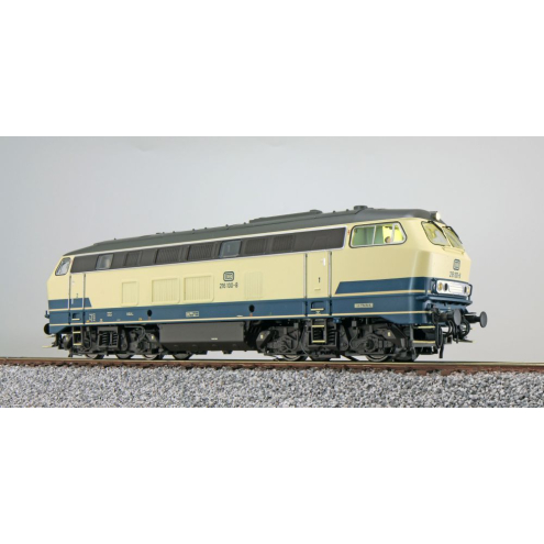 ESU H0 31001 Diesellok, BR 216, 216 100 DB, ozeanblau/beige, Ep IV, Vorbildzustand um 1978, Sound+Rauch, DC/AC