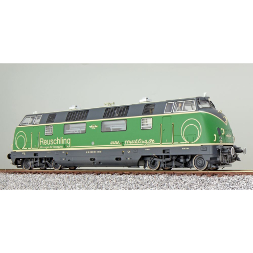 ESU H0 31082 Diesellok, BR V200, 220 053 Brohltalbahn, Reuschling grün, Epoche VI, Vorbildzustand 2013, LokSound, Raucherzeuger, DC/AC