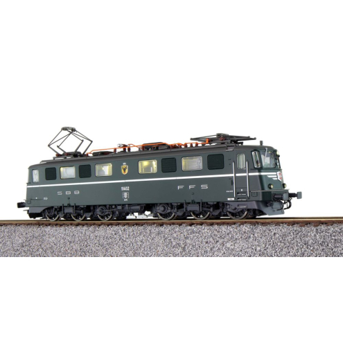 ESU H0 31530 E-Lok, AE6/6, 11402 Uri SBB, Dunkelgrün, Ep IV, Vorbildzustand um 1979, LokSound, Panto, DC/AC