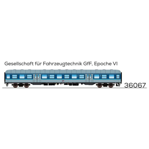 ESU H0 36067 n-Wagen, Bnrz 451.4, 80 22-34 240-8, 2. Kl, GfF Ep. VI, blau-weiß, DC