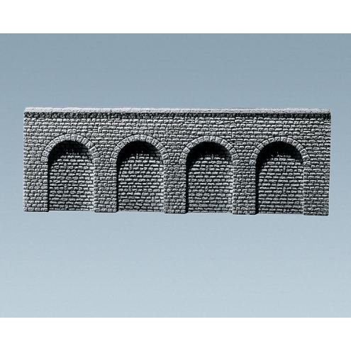 Faller H0 170890 Dekorplatte Arkaden Profi, Naturstein Quader