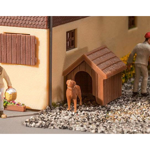 Faller H0 180939 Hundehütte mit Hund