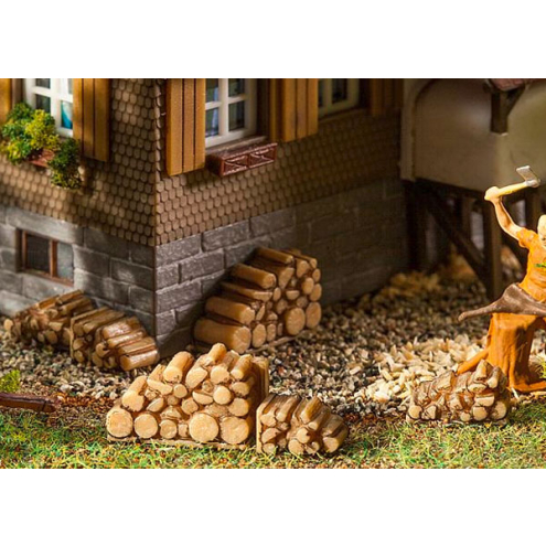 Faller H0 180940 6 Kleine Brennholzstapel