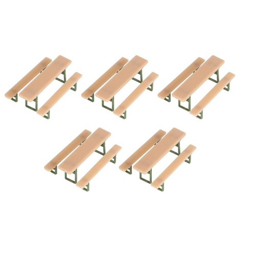 Faller H0 180963 5 Biertischgarnituren