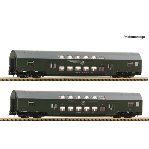 Fleischmann 6260042 2-tlg. Set 2: Doppelstockwagen Ep. IV