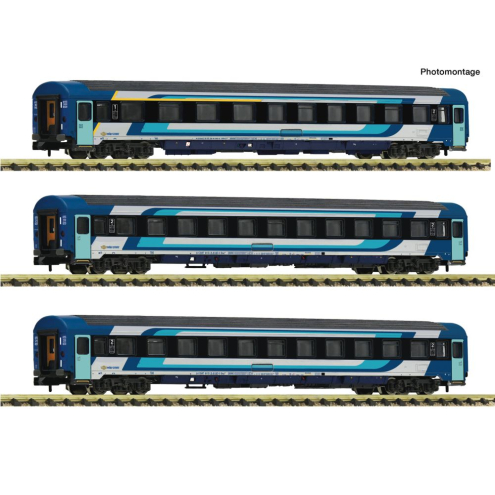 Fleischmann 6260104 3-tlg. Set: Eurofima-Schnellzugwagen Ep. VI