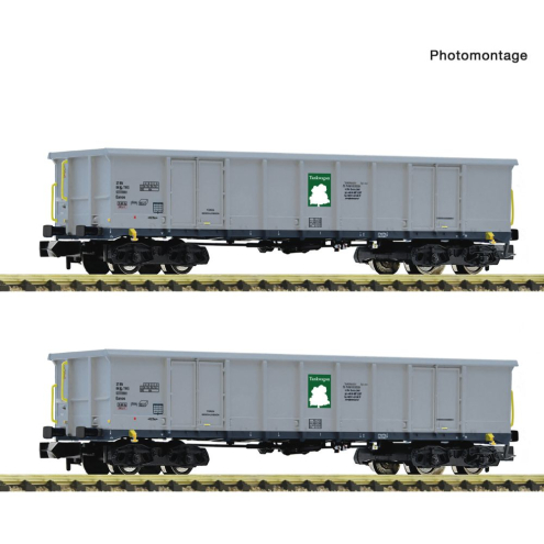 Fleischmann 6660160 2-tlg. Set: Offene Güterwagen Ep. VI