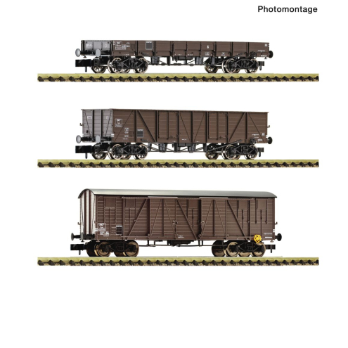 Fleischmann 6660167 3-tlg. Set: Güterwagen Ep. III